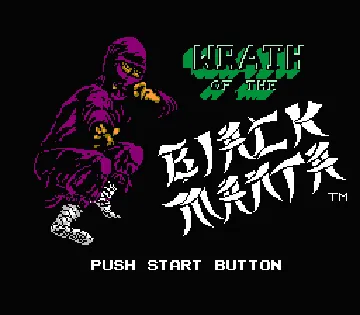 Wrath of the Black Manta (Europe) screen shot title